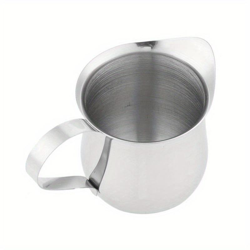 High-quality Stainless Steel Milk Foam Cup with Handles and Multi Size Optional, Suitable for Family 60ML/90ML/150ML