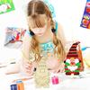 1Set/8Pcs Unfinished Christmas Decorations Wooden Dwarf Elf Hanging Ornament Christmas Tree DIY Painting Graffiti Kids Toy Gifts