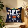 Hot FFriendser Cushion Cover Versatile DoubleSided Pillow Case Fit for Sofa Bed Car  Daily Decor