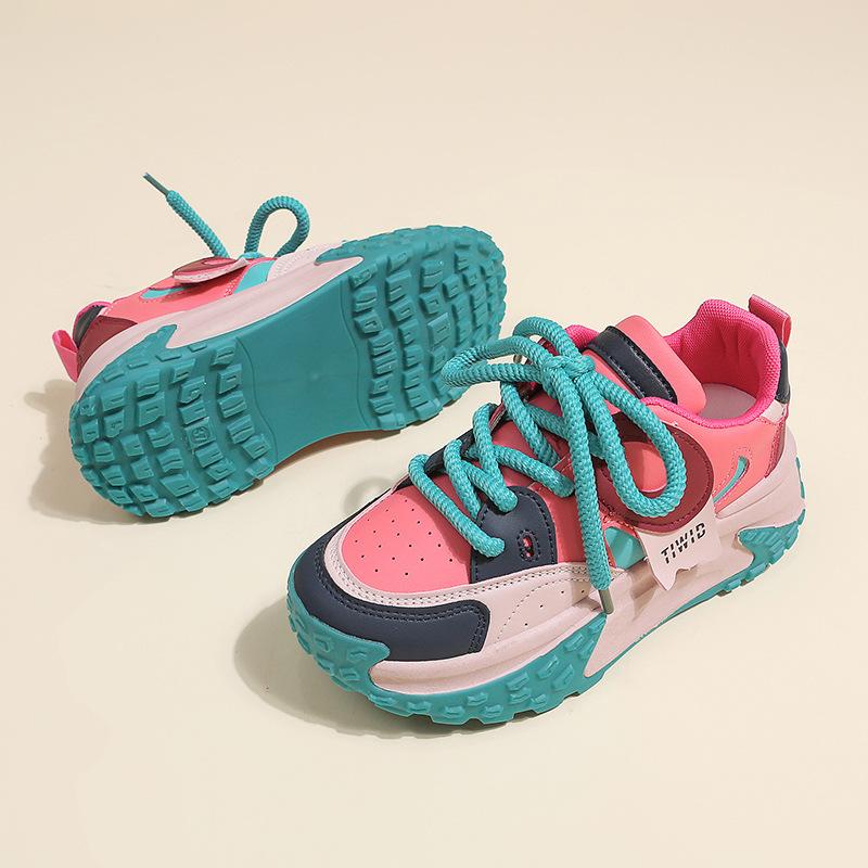 2024 Spring New Thick Sole Dad Shoes Women's Thick Sole Versatile Street Shooting Sports Shoes Ins Fashion Casual Women's Shoes