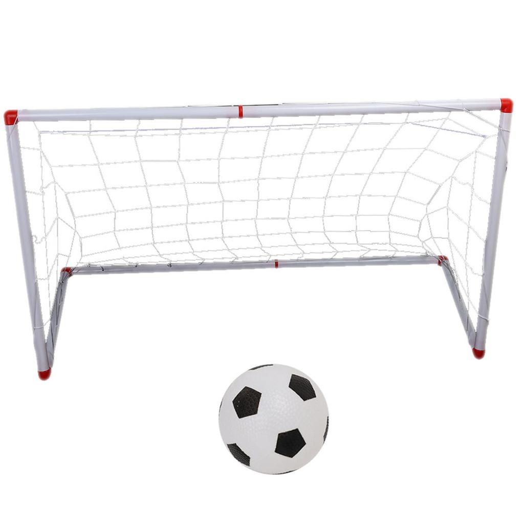 Indoor Outdoor Mini Children Football Soccer Goal Post Net Set with Ball Pump Kids Sport Toy