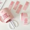 Neues Niedliches 100 Stück/Rolle Verschluss-Etikett Rechteckig 3*9cm(1,18 x 3,54 Zoll) Danke Sticker Abziehbilder Rosa Dekoration Backgeschenk