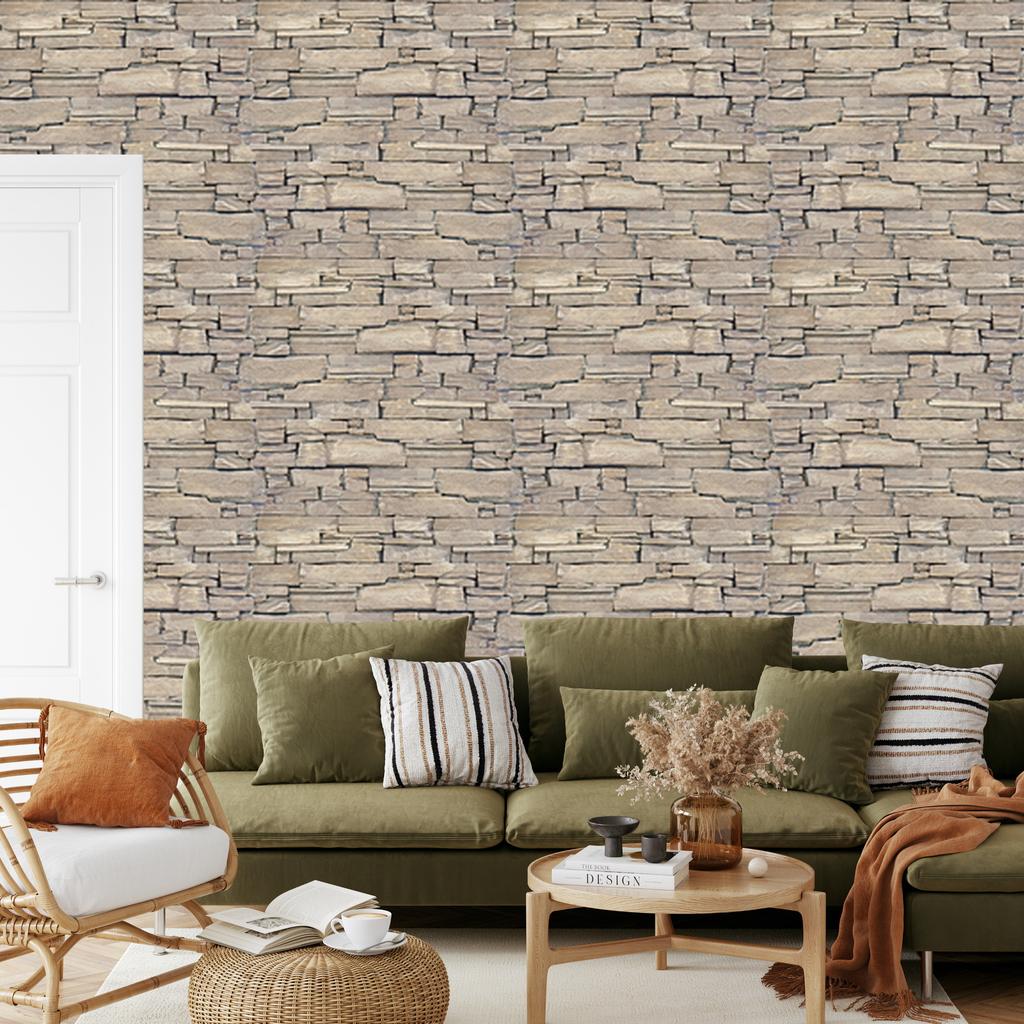 Decorative slate stone wallpaper for living room and bedroom 50x1000