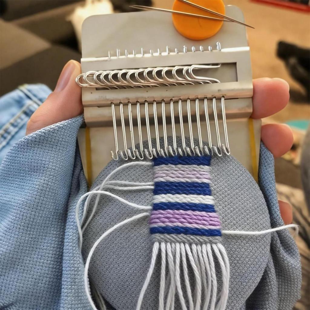 Knitting Patch Kit For Beginners Mending Jeans Socks Mushroom/ Egg Shape Knitting Patch With Hooks And Yarn Darning Thread Kit