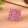 Creative Cartoon English Alphabet Series Alloy Brooch Fashion Versatile Metal Badge Clothes Accessories Clothing