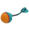 Dog Suction Cup Chew Toy: Sounding Pull Ball & Food Dispensing for Puppies
