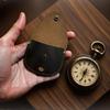 Detachable Navigations Tool Handmade Brasses Compasses Case Hiking Equipment with Leather Case