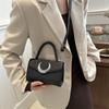 Chic Pu Crossbody Bag Stylish Vintage Small Square Handbag For Trendy Women
