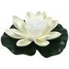 18cm LED Waterproof Floating Wishing Lotus Light Artificial Flower Floating Fake Lotus Plant Water Lily Micro Landscape Decor