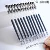 Large Capacity 0.5mm Black Gel Pen for Students - Needle Tip, Refillable, Perfect for Signatures and Exams.