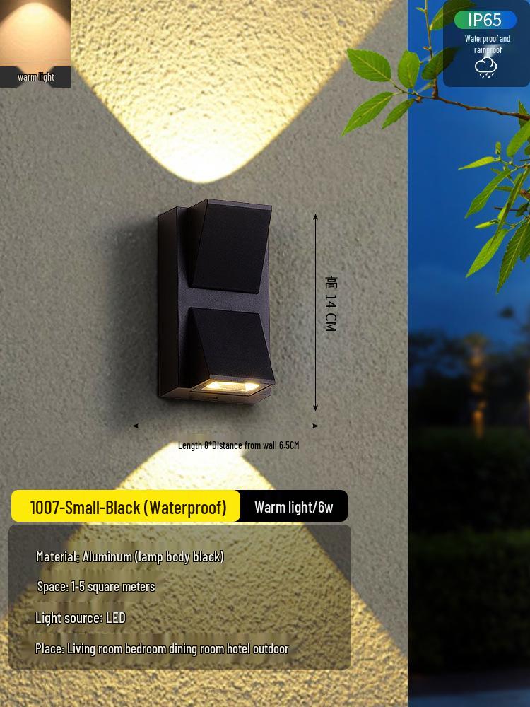 2025 Sleek LED Wall Lamp: Waterproof Bedside, Living Room, Outdoor & Entrance Decor