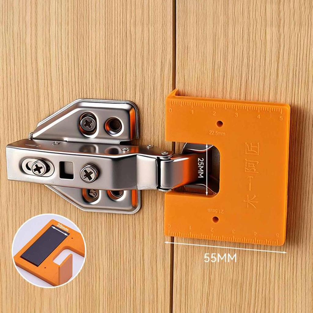 Door Hinge Tool Magnetic Precise Home Hardware Door Lock Installation Tool for Home Garage Panel Pocket Drawer Deck Installation
