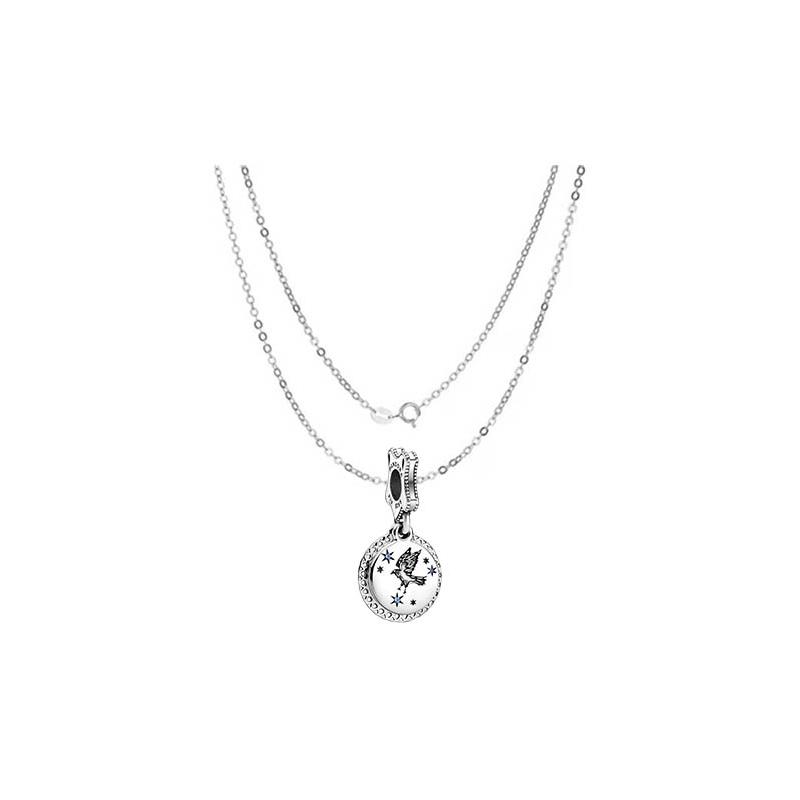 Pandora Harry Potter series Ravenclaw 925 silver pendant, same style for men and women, couple model 798831C01