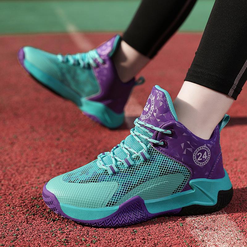 

Популярные детские баскетбольные кроссовки с резиновой подошвой и сетчатым плетением для мальчиков, кроссовки для учеников начальной школы, спортивная обувь для бега, нескользящая 31