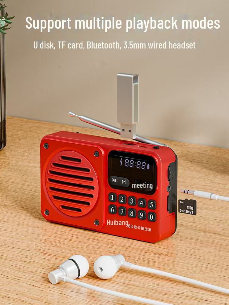 KK69BT Portable Bluetooth Card Speaker: Ideal for Outdoor Use, Seniors, and Radio Enthusiasts.