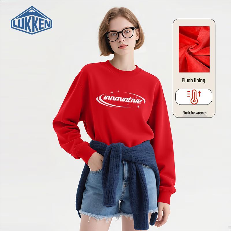 

LUKKEN Women s Graphic Fleece-Lined Oversized Sweatshirt XL