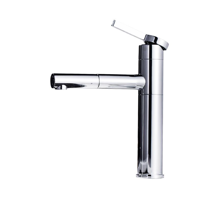

VGX Pull Out Bathroom Faucets Basin Mixer Sink Faucet Gourmet Washbasin Taps Water Tap Hot Cold Rotating Tapware Crane Brass