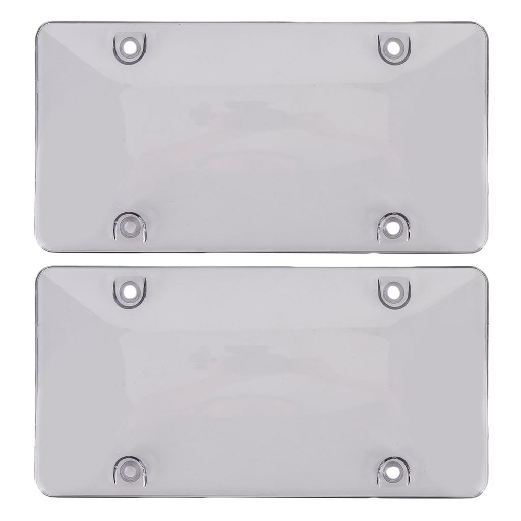 2 Stück 12x6 Zoll Kennzeichenabdeckung Klarer Schutz Kennzeichenhalter Schild Universelle Passform für US