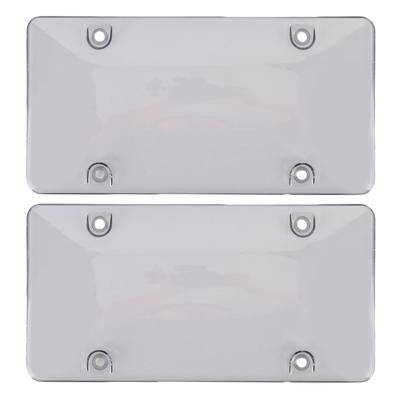 2 Peças 12x6in Capa de Placa Transparente Protetora Suporte de Placa Escudo Ajuste Universal para EUA