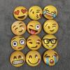 Smiley-Gesicht Kristallglas Magnetischer Kühlschrankmagnet - Niedliches Cartoon-Design