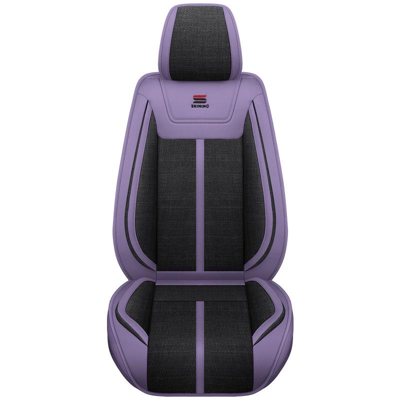 Linen Car Seat Cushion for Tiida, Qashqai, Sylphy, Teana, Sunny, Livina & Bluebird - Full Coverage