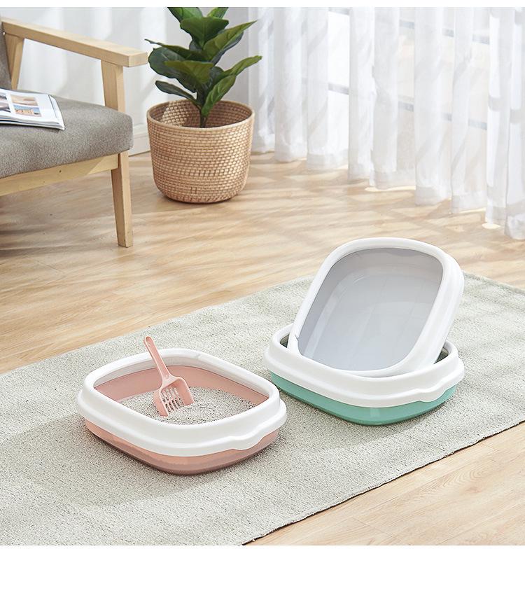 Semi-Enclosed Dust-Free Anti-Splash Cat Litter Box