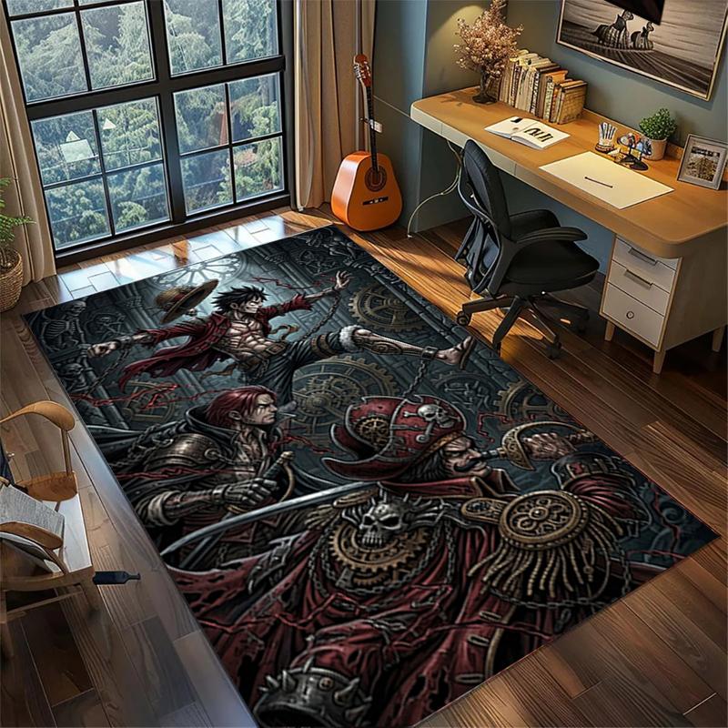 Non Slip "ONE PIECE" Floor Rug Large Washable Area Carpet Bedroom Gamer Room Home Decor kwq45