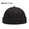 Bonnet Calotte Unisexe Sans Visière Protection Solaire Automne Hiver Réglable Couleur Unie Casquette Marin pour Usage Quotidien