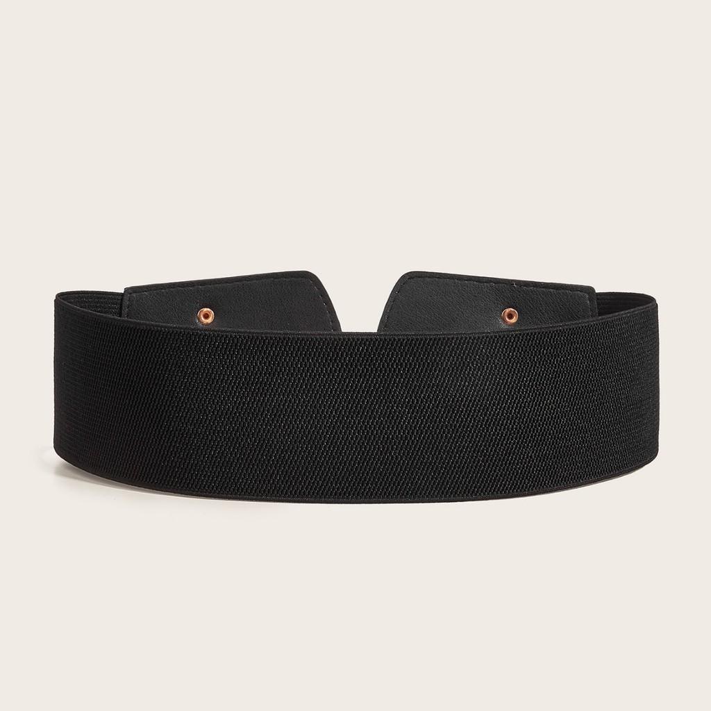 Solid Retro Color Style Metal Waist Belt With Alloy Buckle Women Dresses Coats