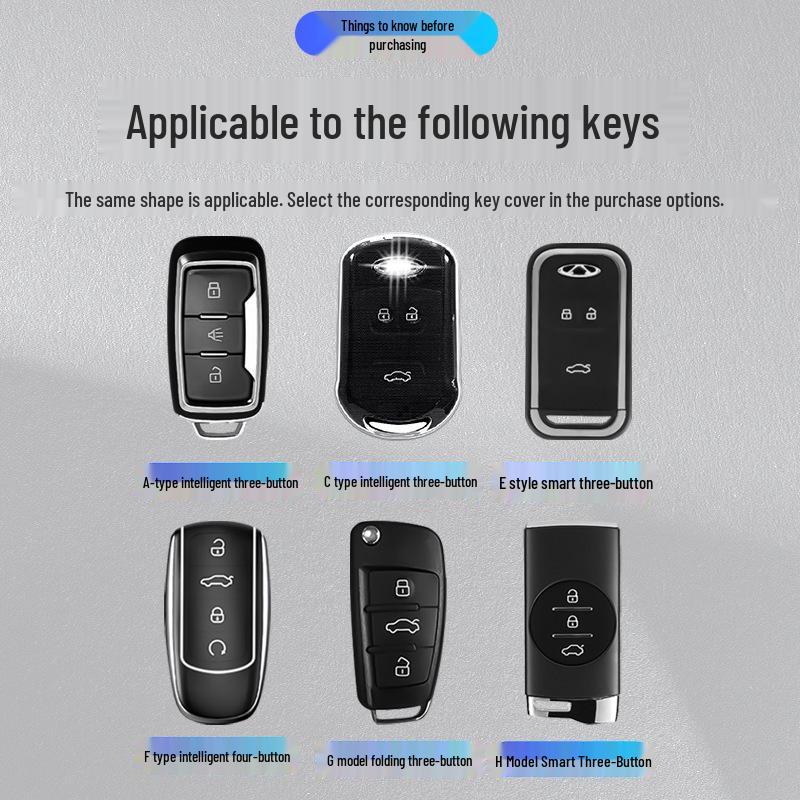 High-End Voll-Schlüsselhülle für Chery 5x, Tiggo 3x, Exeed TX, Tiggo 7 - Unisex Design