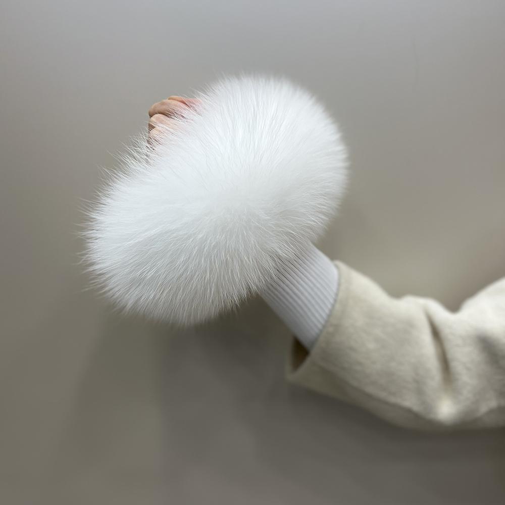 Fox Fur Cuff Arm Warmer Lady Bracelet Real Fur Wristband Glove High Quality Fox fur Cuffs Hot Sale Wrist Warmer
