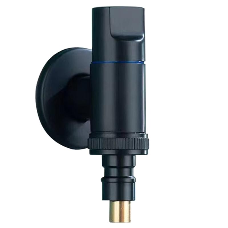 

Латунный 3-ходовой угловой запорный клапан Настенный монтаж Один вход - два выхода Вода Смеситель для унитаза Бидетный распылитель для аксессуаров для ванной комнаты