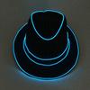 LED Top Hat for Women Men Flashing Nightclub Hat Light Up Blues Hat Adult Unisex Costume Hat Halloween Party Props Hat