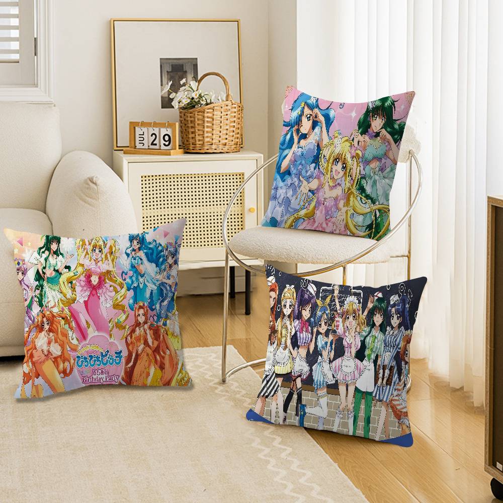 Mermaid Melody Pichi Pichi Pitch Pillow Anime Pillow Sofa Bed Head Pillow Cover Cushion Cover 45x45 Cm Fashion
