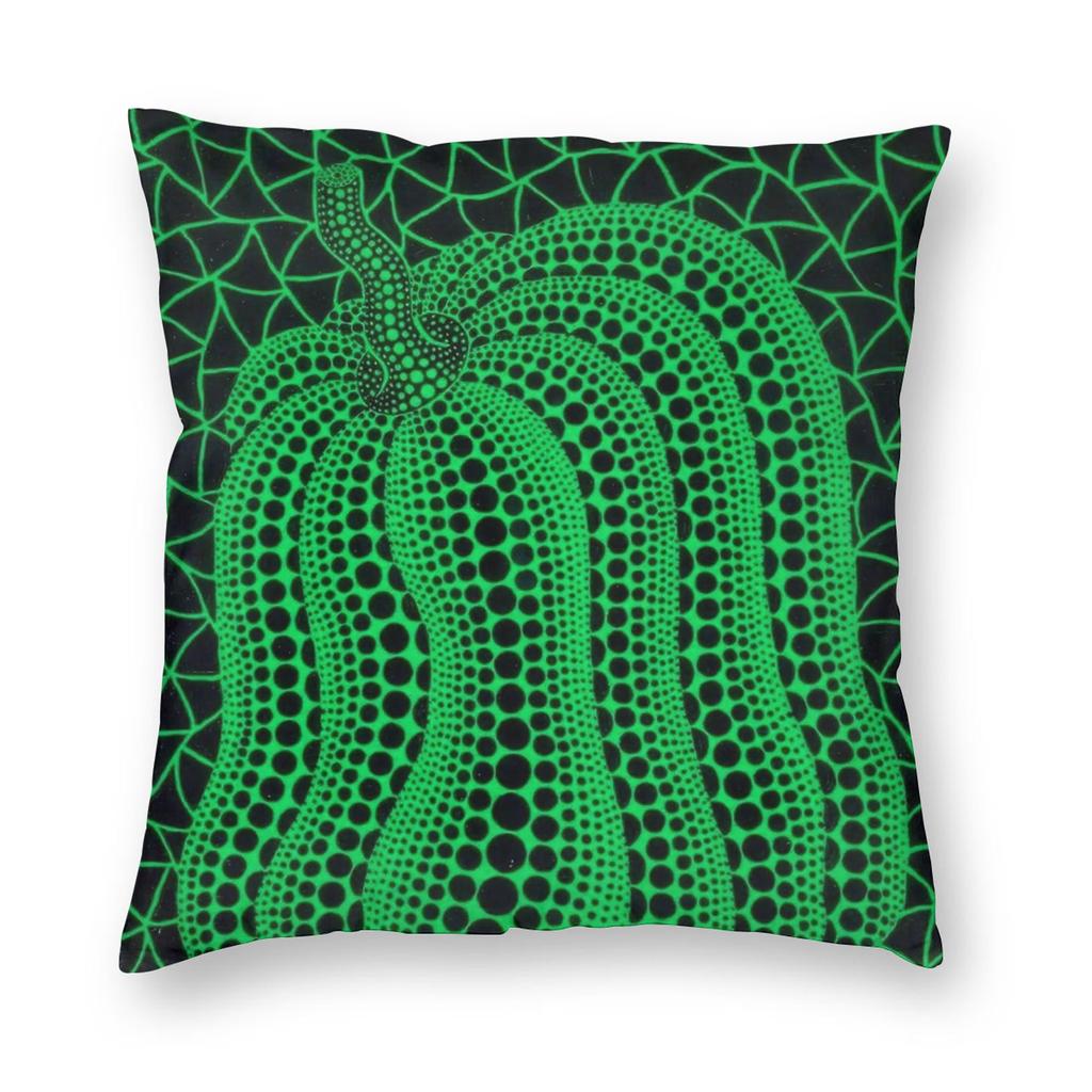 Pumpkin Yayoi K-Kusama Pillowcase Printing Polyester Cushion Cover Decorative Throw Pillow Case Cover Bed Zippered 18''
