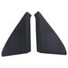 M63K-Black ABS 1 Pair Door Mirror Cover Trim Panel Mount Triangle Fit For Golf -Jetta -GTI GLI MK2 191837993 191837994