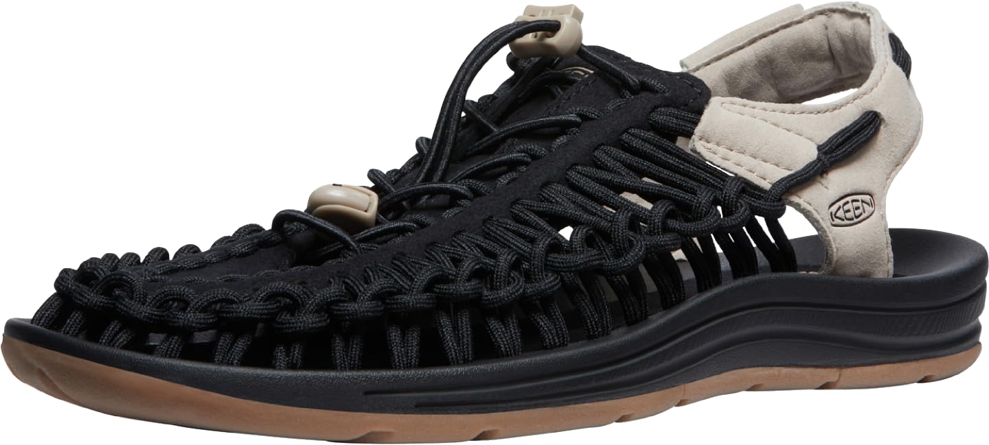 

UNEEK Sandals for cm [KEEN] Men, BLACK/PLAZA TAUPE, 27.0