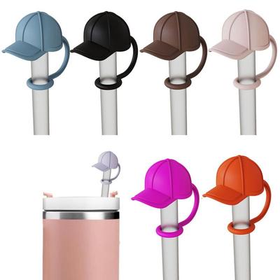 Dust-proof Drinking Dust Cap Reusable Straw Tips Cover Creative Silicone Straw Plug  Bottle