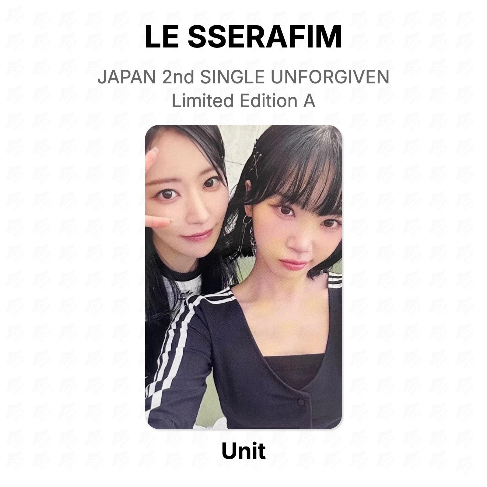 LE SSERAFIM JAPAN 2nd SINGLE UNFORGIVEN Limited Edition A Official Photocard Unit 04