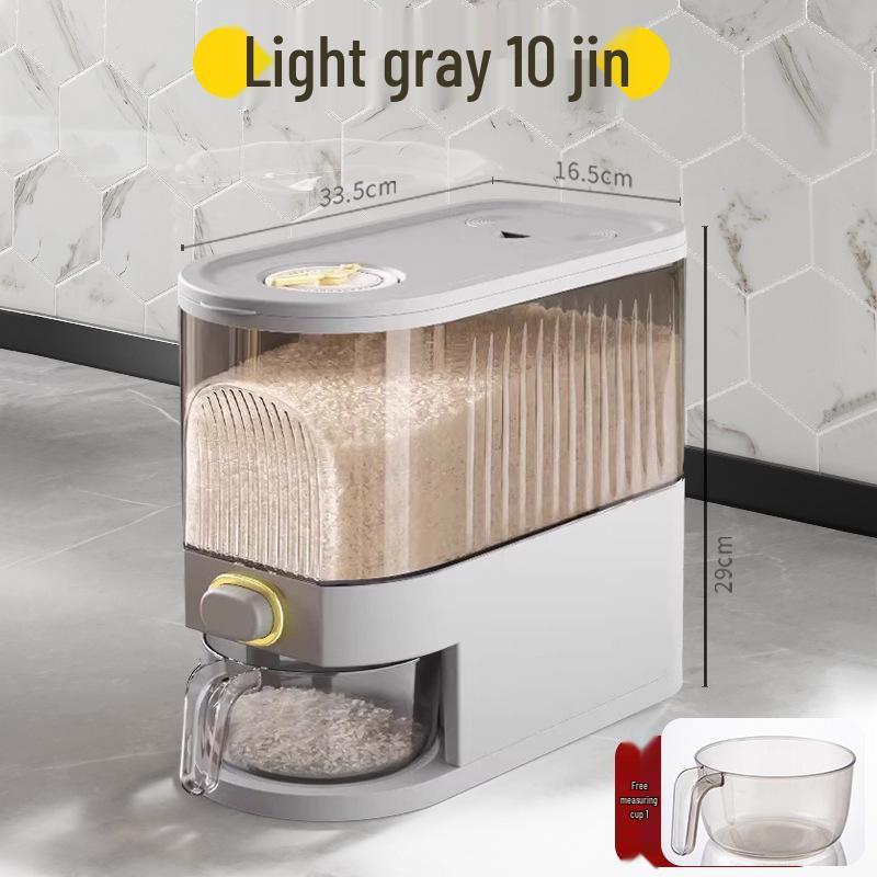 20 Jin Sealed Rice Storage Bucket: Insect & Moisture-Proof, Food-Grade, High-End Home Use Container