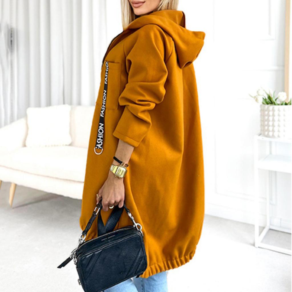 Women's Fashion Casual Solid-color Long-sleeved Cardigan Jacket