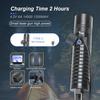 Powerful LED Flashlight with Side Light 18650 Battery USB Rechargeable Telescopic Zoom Outdoor Camping Emergency Flashlight