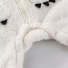 Fleece Romper Baby Long Sleeve Jumpsuit Autumn Baby Boys Girls Rompers Hooded Warm Cloth