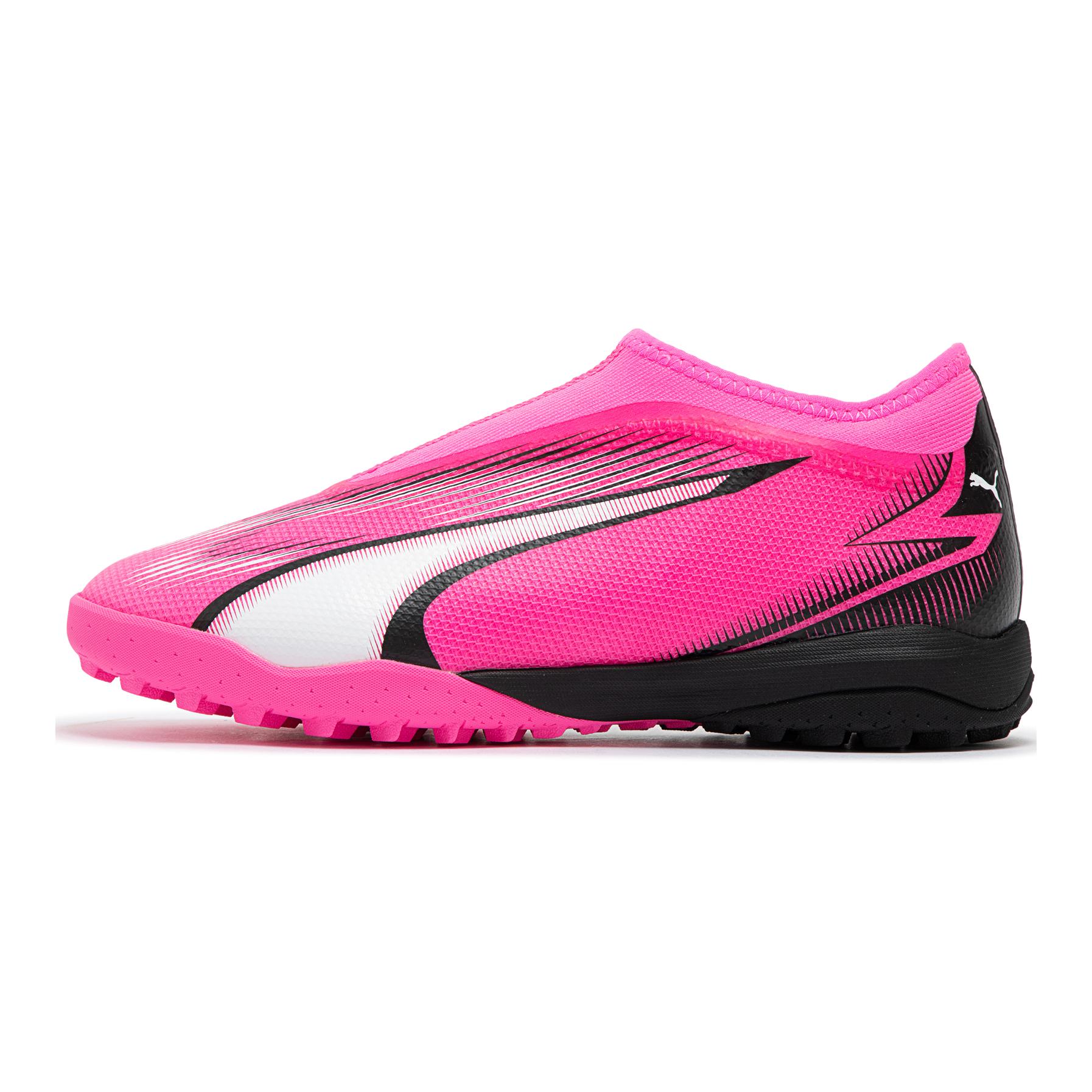 

New PUMA Ultra Match Wear Resistant Coverage Low Top Kids Soccer Shoes Pink White Black Kids 10777201 38.5