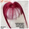 Bangs Wig Top Head Reissue Additional Volume High Cranial Top Female Natural Hand Woven Straight Cross-border Lightweight