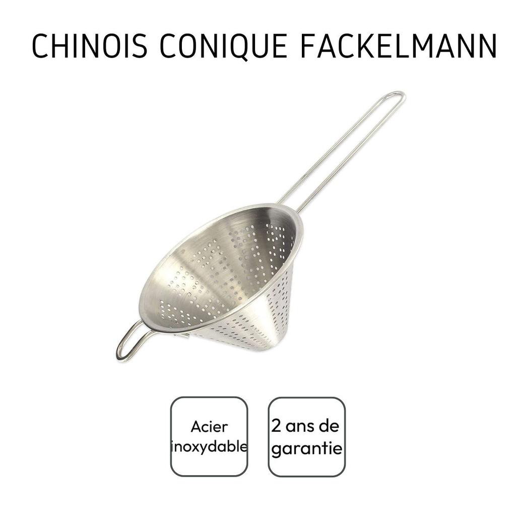 Duo Passoire tamis et Chinois conique Fackelmann Basic ref. 9942750