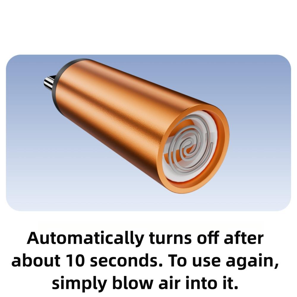 Flameless Type-C Cigarette Lighter Windproof No Need Charging Portable USB-C Lighter Safe Electric Blowing Air Lighter