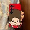 kawaii IP M-M-Monchhichis Phone Case For Samsung S 24 fe 25 Ultra plus 20 lite 21 30 22 23 24 22 Ultra 5G Fundas
