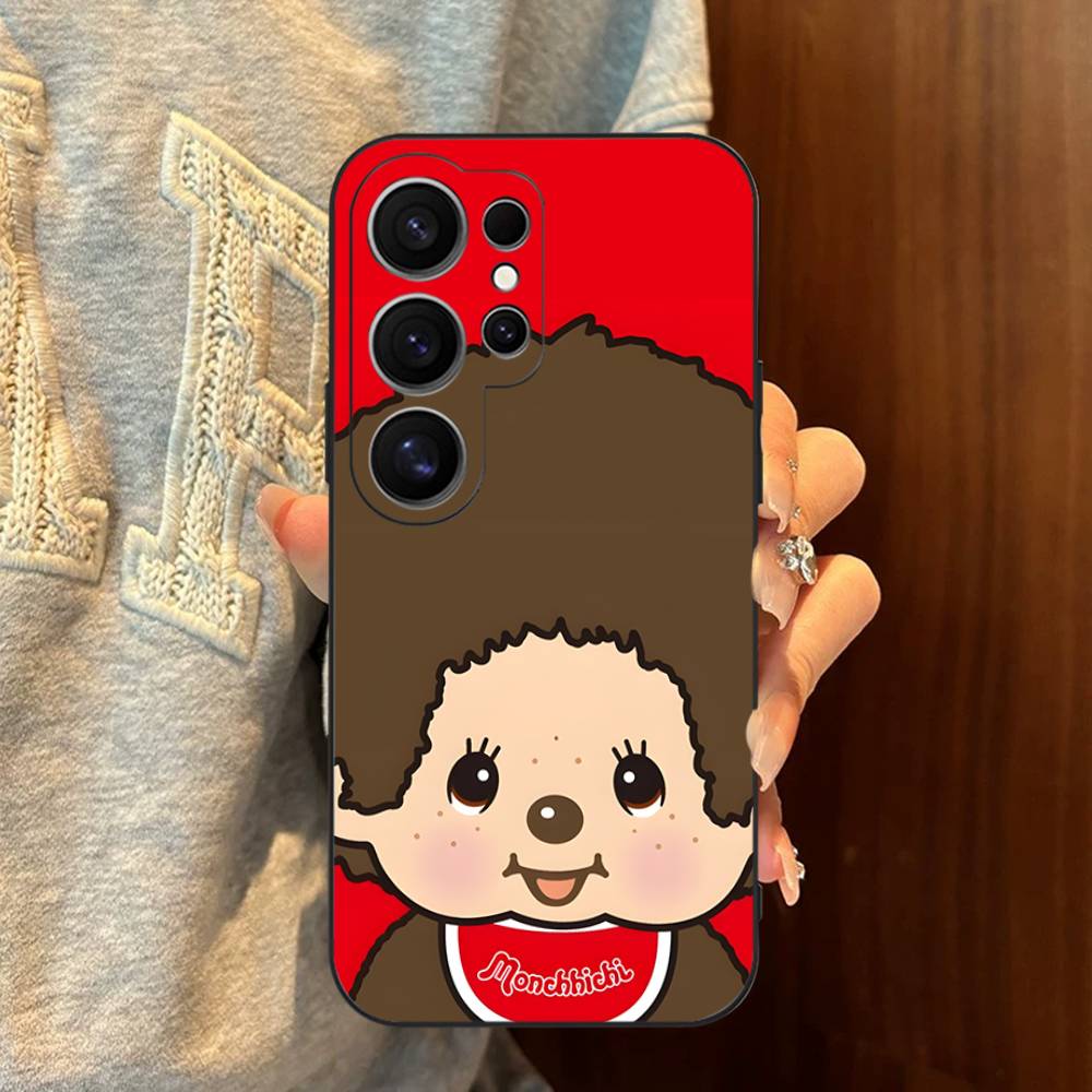 kawaii IP M-M-Monchhichis Phone Case For Samsung S 24 fe 25 Ultra plus 20 lite 21 30 22 23 24 22 Ultra 5G Fundas