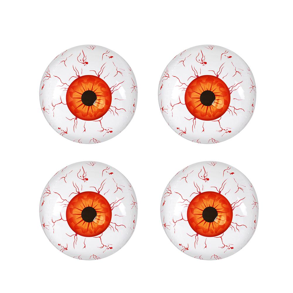 Halloween 1D Inflatable Eyeball Balloons 11 inch Horror Theme Party Indoor Outdoor Garden Lawn Party Decor Bloodshot Eyeballs